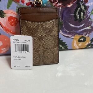 Coach Khaki Card Holder